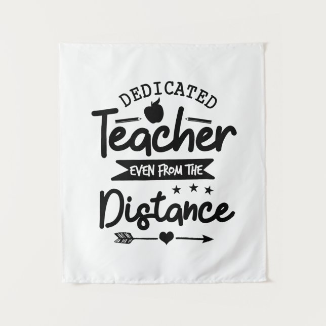 Tenture Distance de l'enseignant dédié (Devant)
