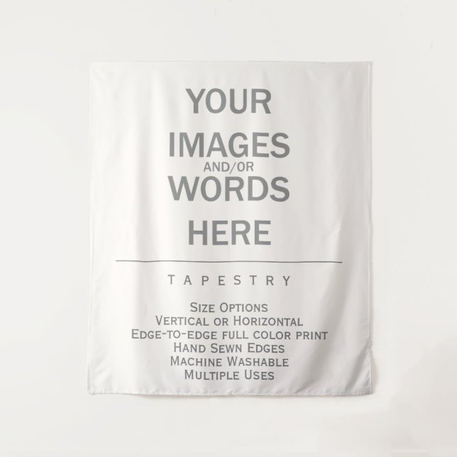 Tenture do-it-yourself - 68 po x 80 po (Devant)