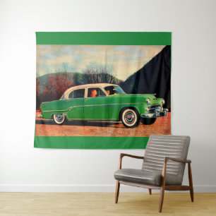 Tenture Dodge Royal V8 1954 en vert