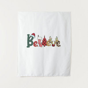 Tenture Don De Noël Croire En Famille