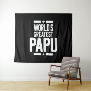 Tenture Don du plus grand Père Papu du monde
