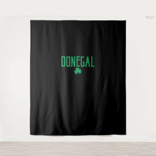 Tenture Donegal Text et Shamrock irlandais Green Print T-S