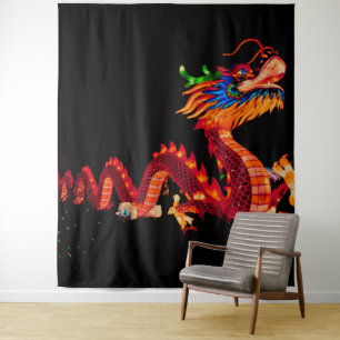 Tenture Dragon de défilé chinois