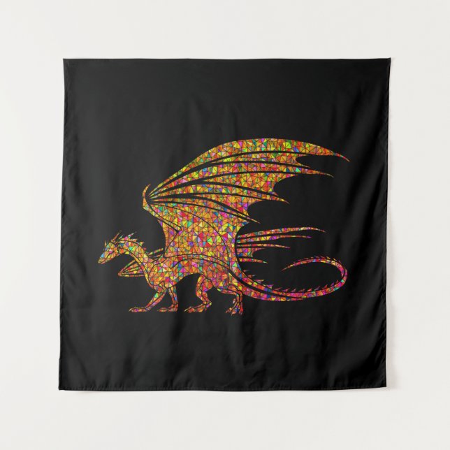 Tenture Dragon de mosaïque Extraordinaire (Devant)