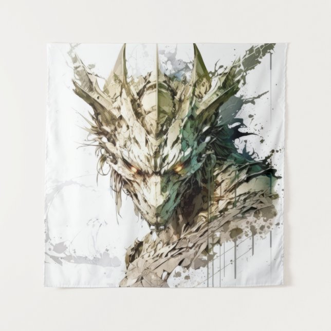 Tenture Dragon Imaginaire animal Peinture de la faune à l' (Devant)