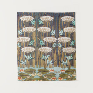 Tenture Dragonflies Water Lilies Marais Art Nouveau