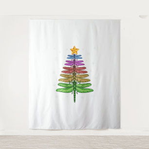 Tenture Dragonfly Christmas Tree Chemise Insect Lover Xmas