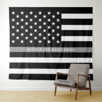 Drapeau américain Thin Gray Line Correction Retrai