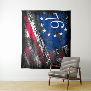 Tenture Drapeau Betsy Ross 1776 4 juillet patriotique
