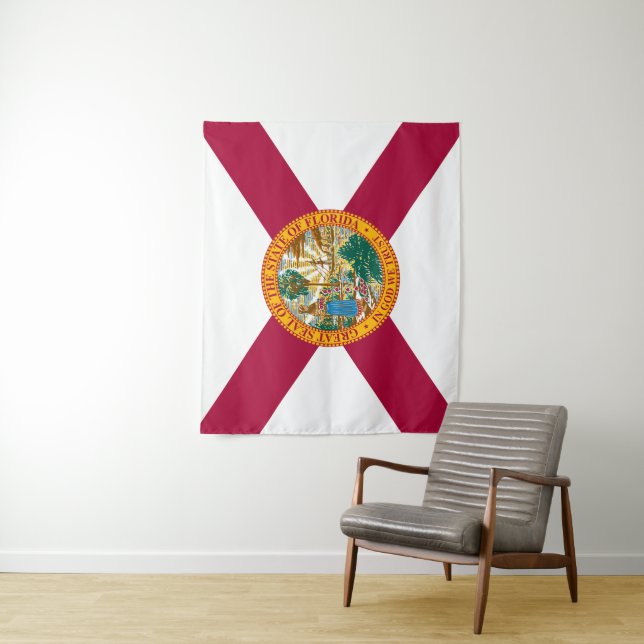Tenture Drapeau de Floride (En situation)