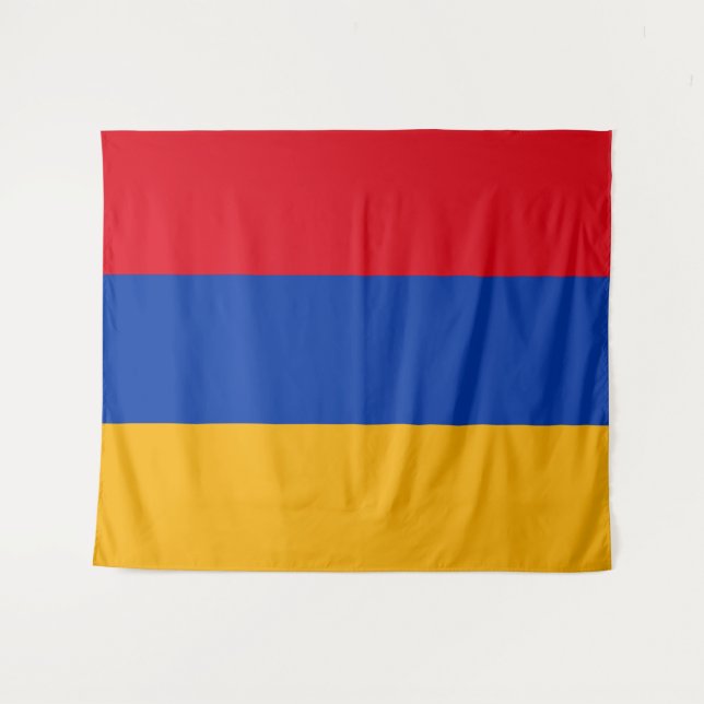 Tenture Drapeau de l'Arménie (Devant (Horizontal))