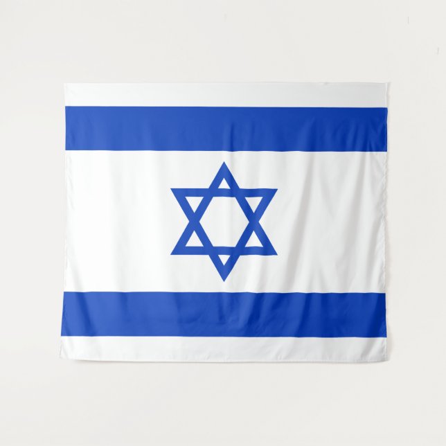 Tenture Drapeau de l'Israël (Devant (Horizontal))