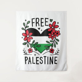 Tenture Drapeau de palestine libre