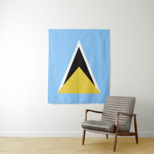 Tenture Drapeau de Sainte-Lucie