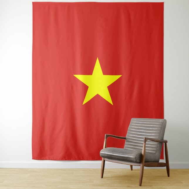 Tenture Drapeau du Vietnam (En situation)