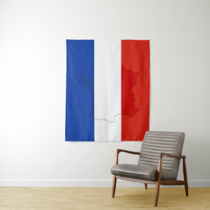 Tenture drapeau français