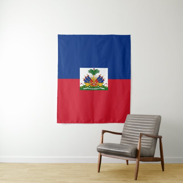 Tenture Drapeau Haïti (En situation)