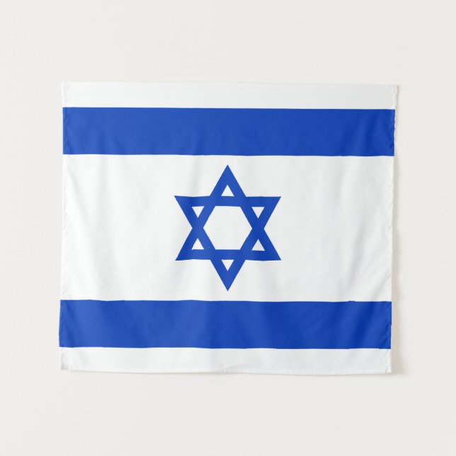 Tenture Drapeau Israël (Devant (Horizontal))