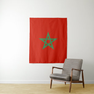 Tenture drapeau marocain