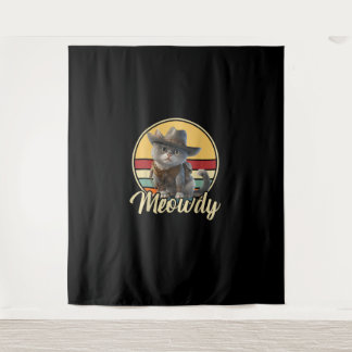 Tenture Drôle Cowboy Cat Mashup Meow Howdy Kitten Lovers M