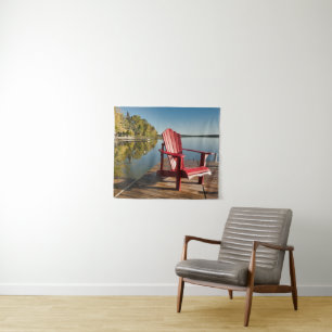 Tenture Eau Adirondack Chaise au lac