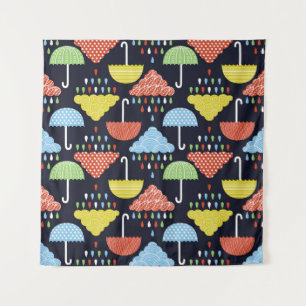Tenture Eau de pluie goutte Motif sans soudure