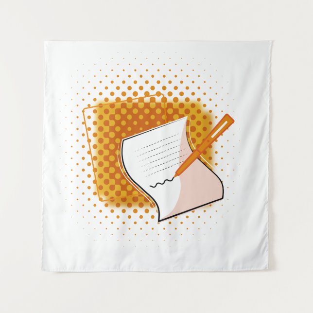 Tenture Écriture Lover (Devant)