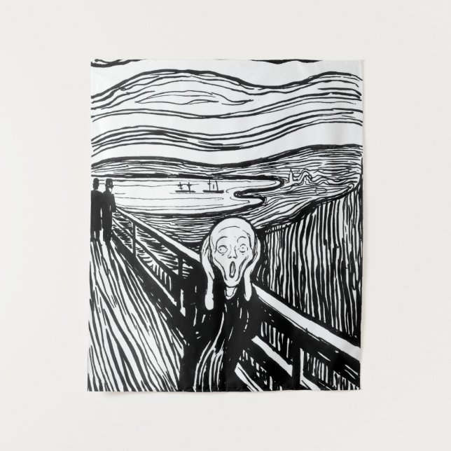 Tenture Edvard Munch - La lithographie de cri (Devant)