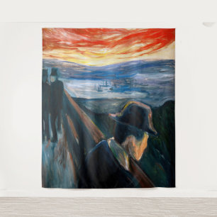 Tenture Edvard Munch - Maladie d'humeur au coucher du sole