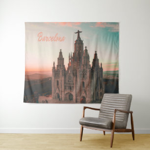 Tenture Église de Barcelone Espagne