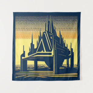 Tenture Église futuriste SF 2