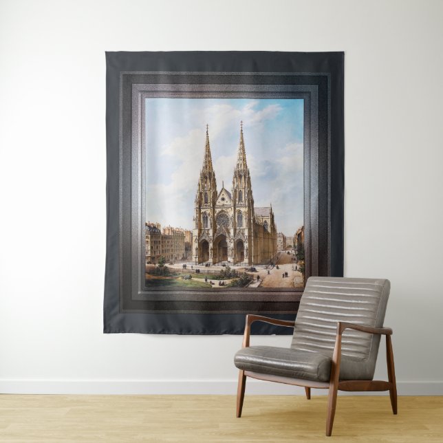 Tenture Église Sainte-Clotilde à Paris par Max Berthelin (En situation)