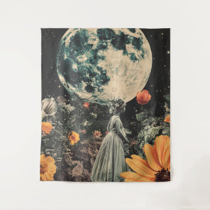 Tenture Élégance Lune - Femme avec Lune (3)