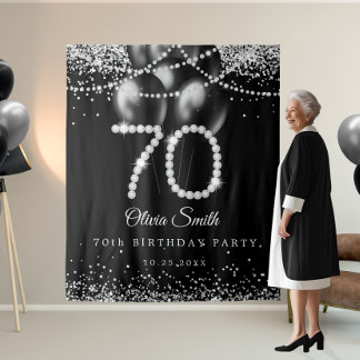 Tenture Elégant Diamants 70e Anniversaire