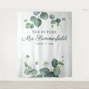 Tenture Elégant Eucalyptus Futur Mme Photo Booth fond