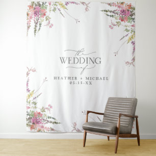Tenture Élégant Fleur sauvage  Floral Mariage