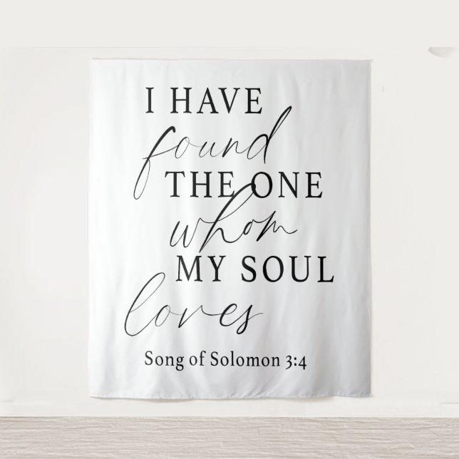 Tenture Élégant J'Ai Trouvé Le Mariage One Quote (Devant)