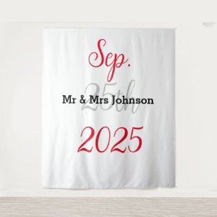 Tenture Elégant minimaliste Mariage arrière-plan