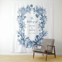 Élégant Monogramme de Bienvenue de Mariage à la Cr