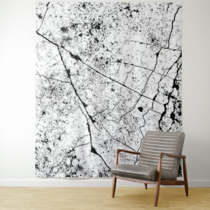 Tenture Élégant Motif Marbre blanc