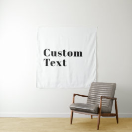 Tenture Élégant Retro Moderne Lettrage | Noir modifiable