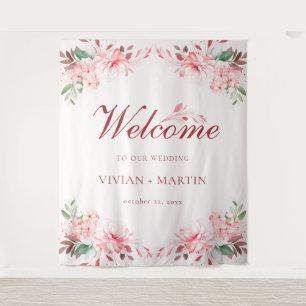 Tenture Élégant sans faute Sakura Mariage de rêve rose Bie