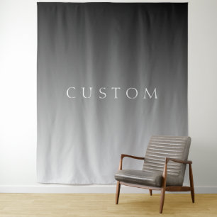 Tenture Élégant texte sur simple moderne gris ombre dégrad