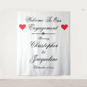 Tenture Élégant Toile de Fond Personnalisée Chic pour Fête