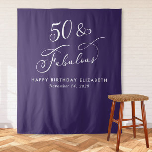 Tenture Élégante 50 Fabuleuse Purple 50e Anniversaire