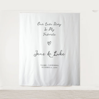Tenture Élégante minimaliste Affiche de bienvenue Mariage 
