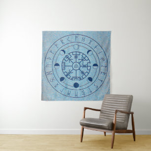 Tenture Élément aquatique Norse Runes Altar Cloche - Tarot