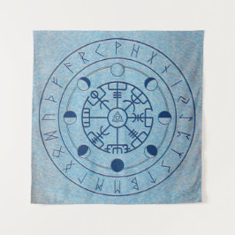 Tenture Élément aquatique Norse Runes Altar Cloche - Tarot