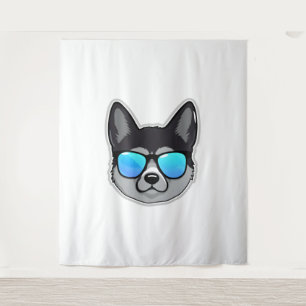 Tenture Elkhound norvégien en lunettes de soleil Cool Clas