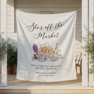 Tenture Elle est hors du marché : Bienvenue à la fête prén